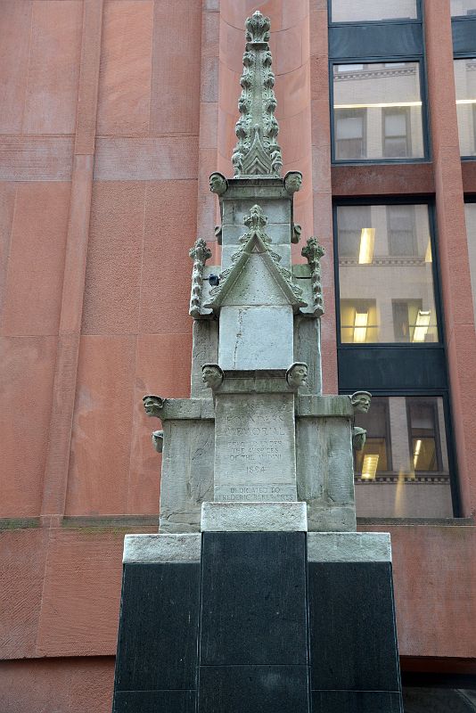 17-6 1831 Founders Memorial Has A Small Spire Complete With Grotesques Next To NYU Bobst Library New York Washington Square Park